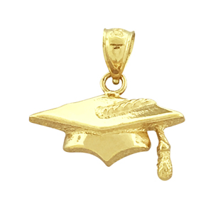 14K Gold Graduation Cap with Tassel Charm 14k gold graduation cap with tassel charm