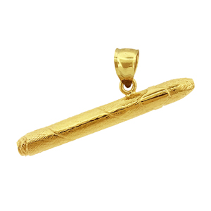 14K Gold Cigar Charm Pendant 14k gold cigar charm pendant