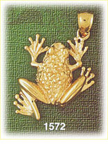 14K Gold Frog Charm