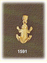 14K Gold Froggy Charm