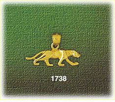 14K Gold Puma Charm