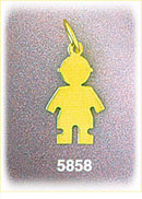 14Kt Gold Engraveable Boy Charm