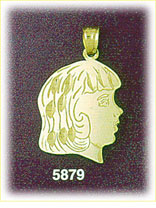 14Kt Gold Youth Girl Charm