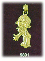 14K Gold Boy Charm