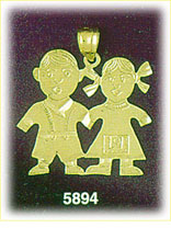 14K Gold Twin Boy & Girl Charm