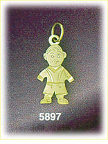 14K Gold Baby Boy Charm