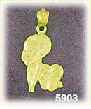 14K Gold Baby Charm