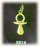 14Kt Gold Pacifier Charm