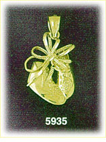 14Kt Gold Baby Shoe Charm