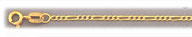 2MM 14K Gold Figaro Chain