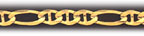 5MM 14Kt Gold Figaro Ficonucci Chain