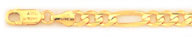 6MM 14k Gold Figaro Chain