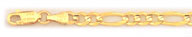 5MM 14K Gold Figaro Chain