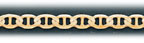 5MM 14K Gold Flat Mariner Chain