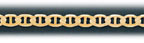 4MM 14K Gold Flat Mariner Chain