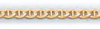 4.5MM 14K Gold Mariner Concave Chain