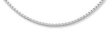 0.7MM 14K White Gold Box Chain
