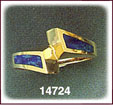 Charming 14K Gold Opal Ring