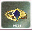 Intricate 14K Gold Opal Ring