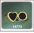 Circle & Heart 14K Gold Onyx Ring