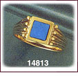 Exceptional 14K Gold Turquoise Ring
