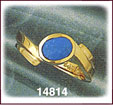 Splendid 14K Gold Turquoise Ring