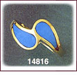 Lavish 14K Gold Turquoise Ring