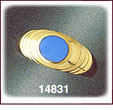 Charming 14K Gold Turquoise Ring