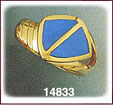 Sophisticated 14K Gold Turquoise Ring