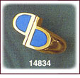 Genuine 14K Gold Turquoise Ring