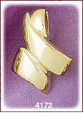 14K Gold Omega Slide
