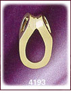 14Kt Gold Oval Slide