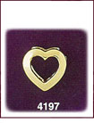 14Kt Gold Heart Slide