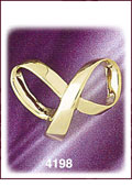 14Kt Gold Ribbon Slide