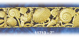 14K Gold Sea Shells Soft Bangle Bracelet