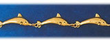14K Gold Elegant Dolphin Bracelet