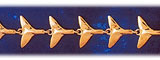 14K Gold Whale Tail Bracelet