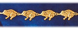 14K Gold Frog Bracelet