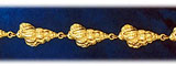 14K Gold Conch Shell Seashell Bracelet