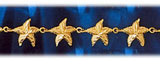 14K Gold Starfish Sea Stars Bracelet