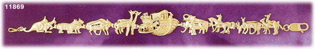 14K Gold Animals Two By Two Noah