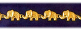 14K Gold Marching Elephants Bracelet