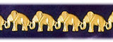 14K Gold Elephants Bracelet