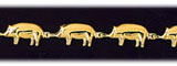 14K Gold Pig Bracelet