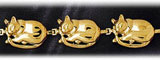 14K Gold Sleeping Cat Bracelet