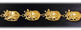 14K Gold Sleeping Cats Bracelet