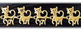14K Gold Cat Bracelet