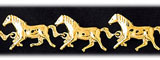 14K Gold Horses Bracelet