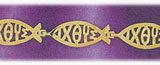 14K Gold Religious "IXOYE" Fish Bracelet