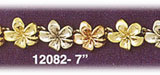 14Kt Tri Color Gold Hawaiian Plumeria Bracelet